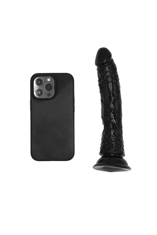 Classic 8'' Dildo with Suction Cup - Black