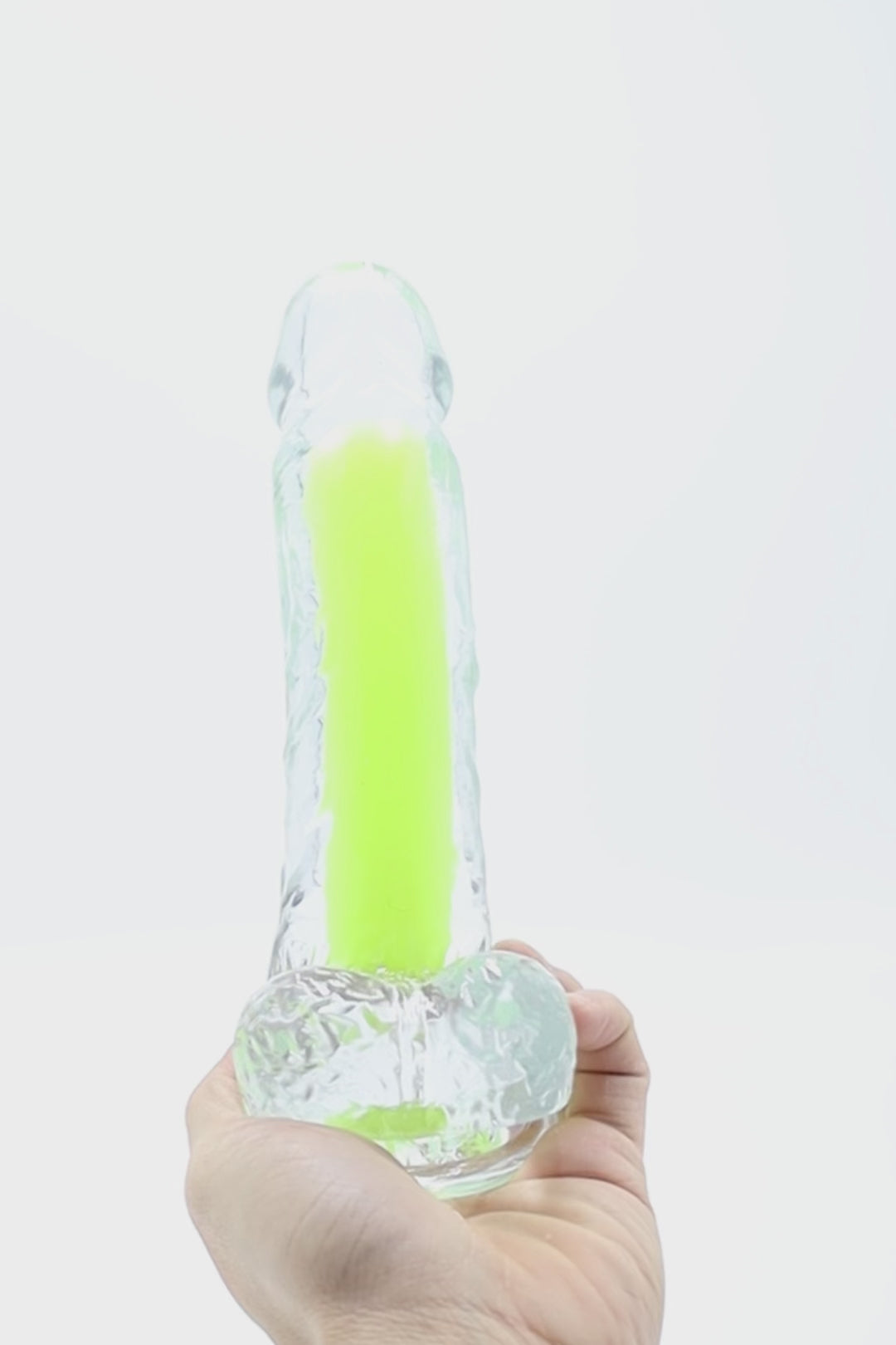 Glow-in-the-dark Classic 8'' Dildo - Rave Party