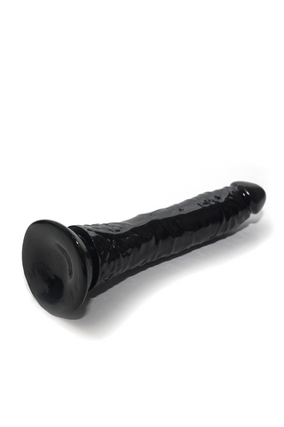Classic 8'' Dildo with Suction Cup - Black